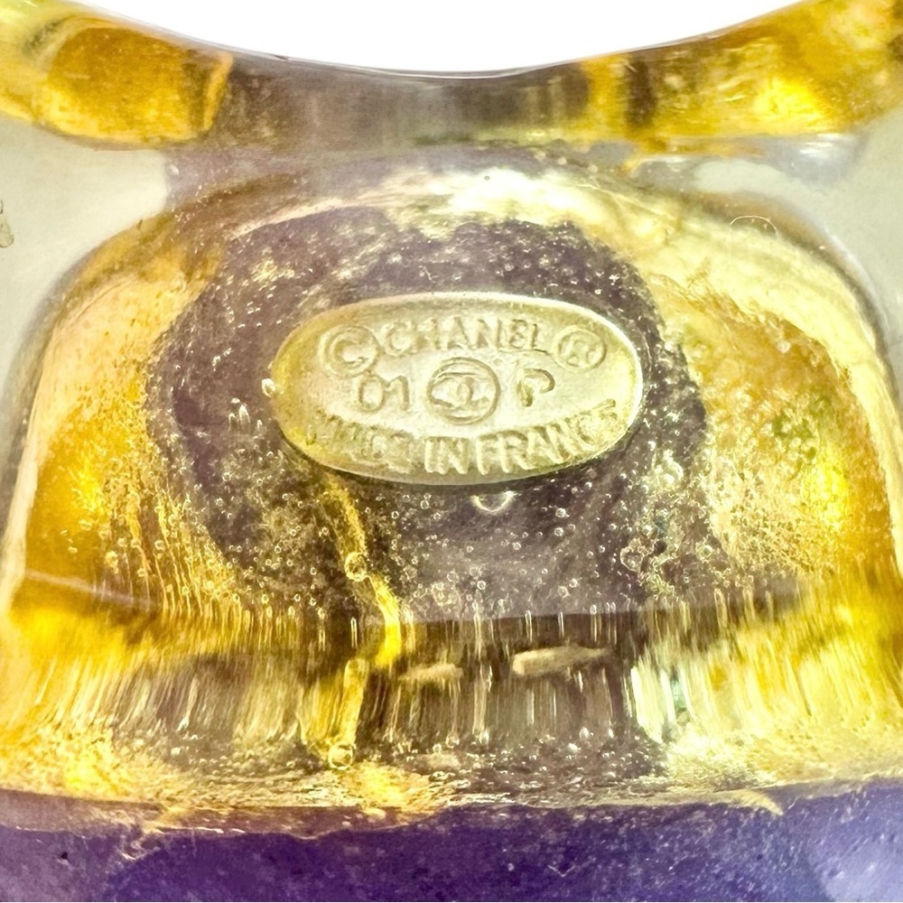 Chanel Purple Camellia Flower Ring 6.5 - Picture 2 of 15